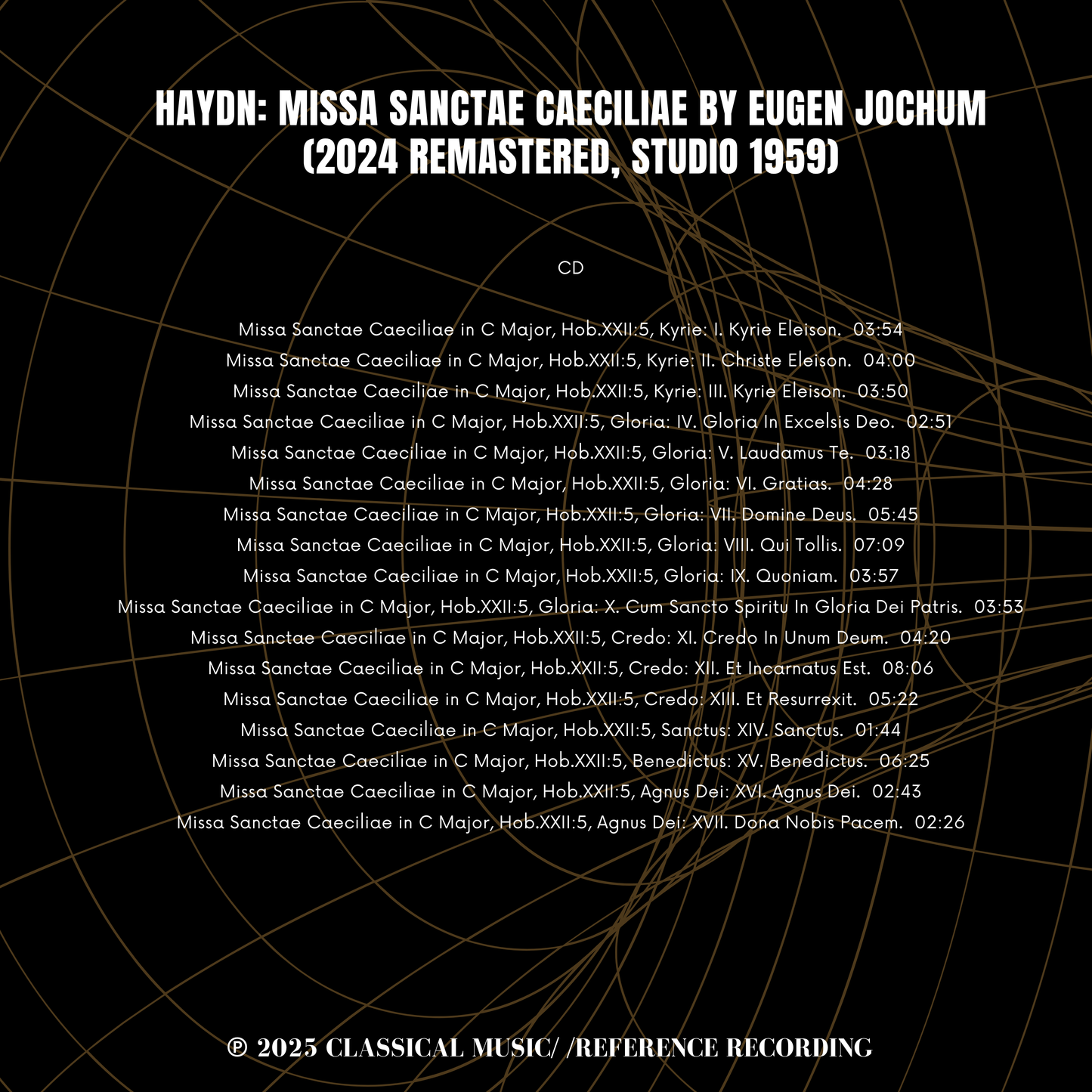 Haydn : Missa Sanctae Caeciliae by Eugen Jochum (2024 Remastered, Studio 1959)