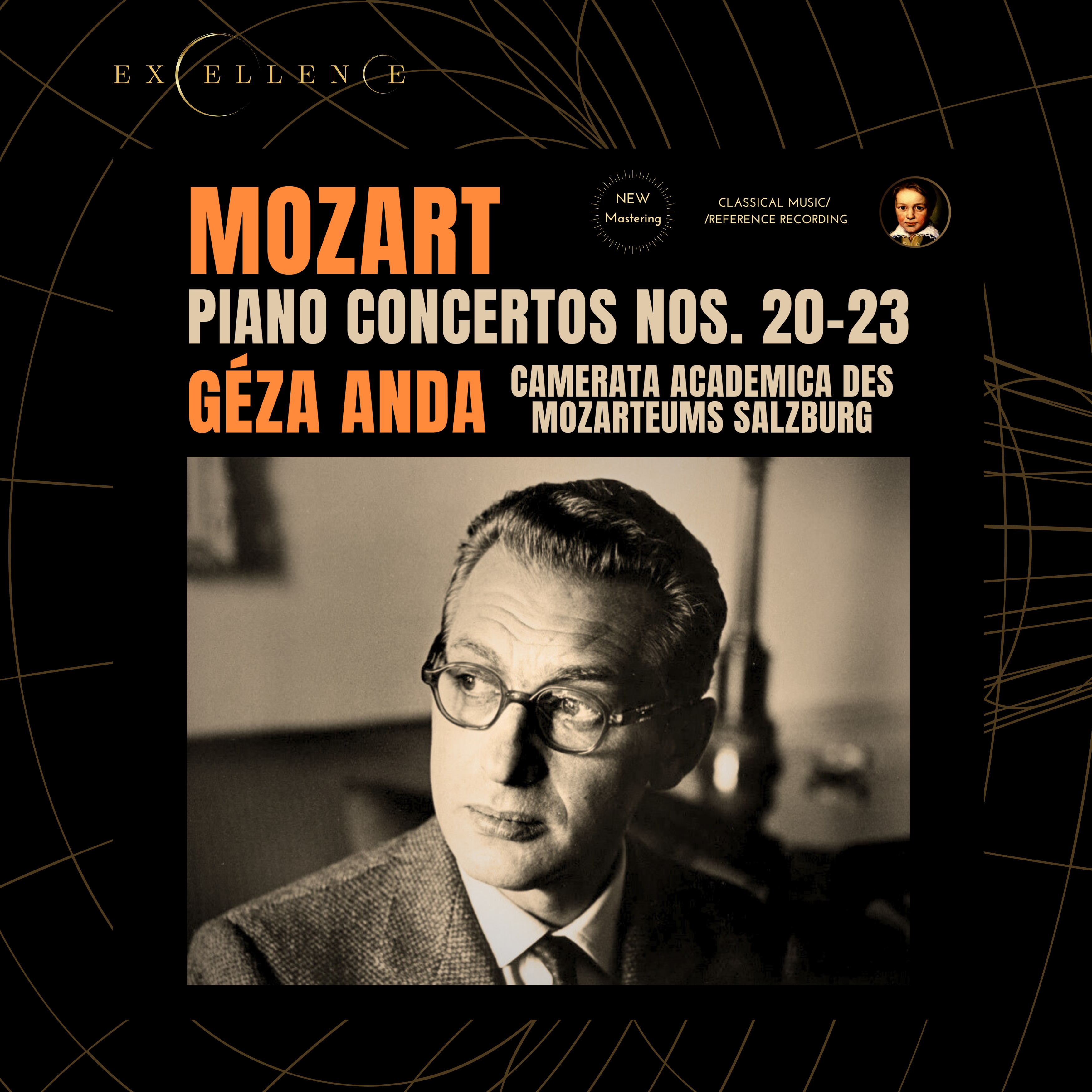 Mozart: Piano Concertos Nos. 20-23 by Géza Anda (2025 Remastered, Salzburg 1961-1964) - CMRR Music Publishing