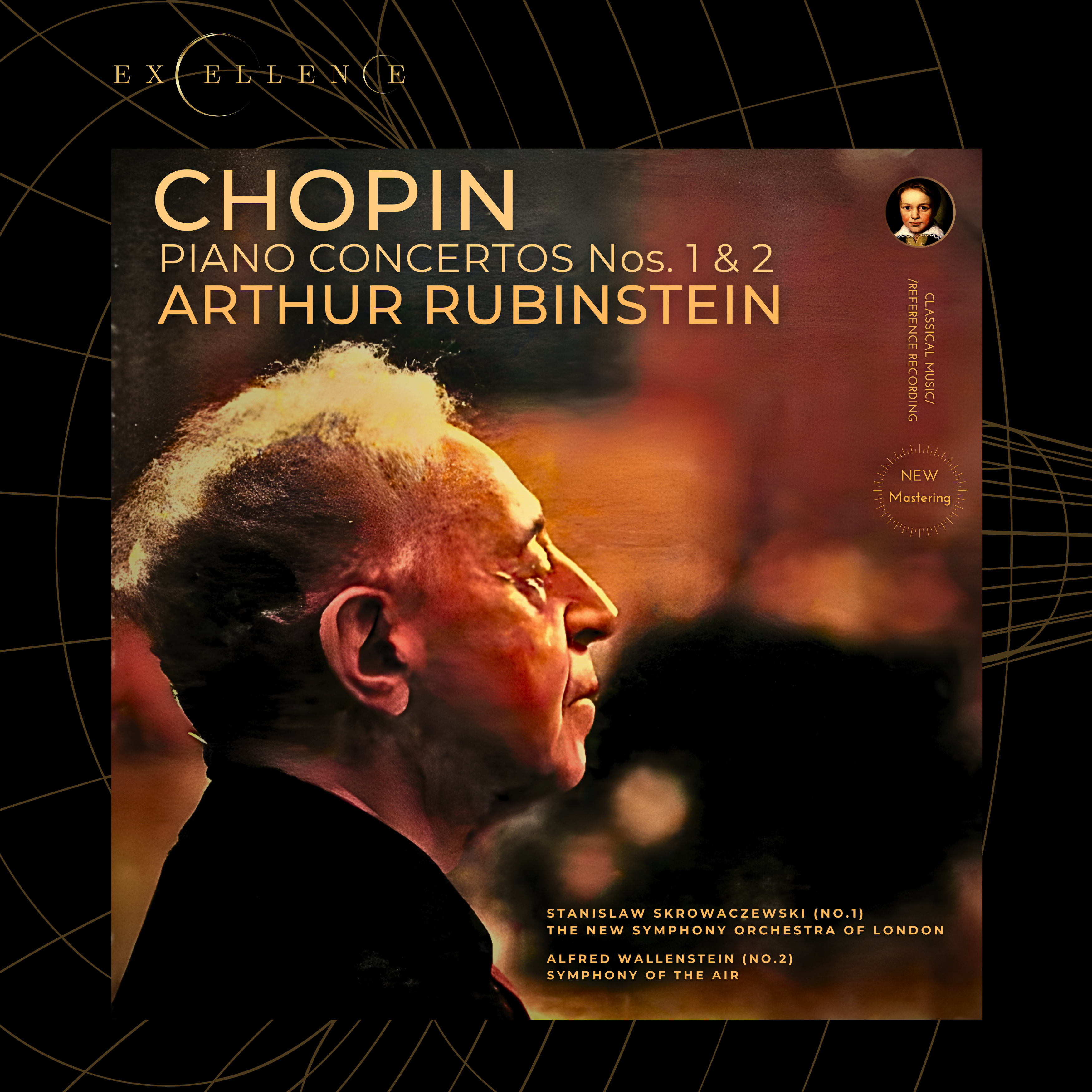 Chopin: Piano Concertos Nos. 1 & 2 by Arthur Rubinstein (2022-25 Remastered, Studio 1961 & 1958) - CMRR Music Publishing
