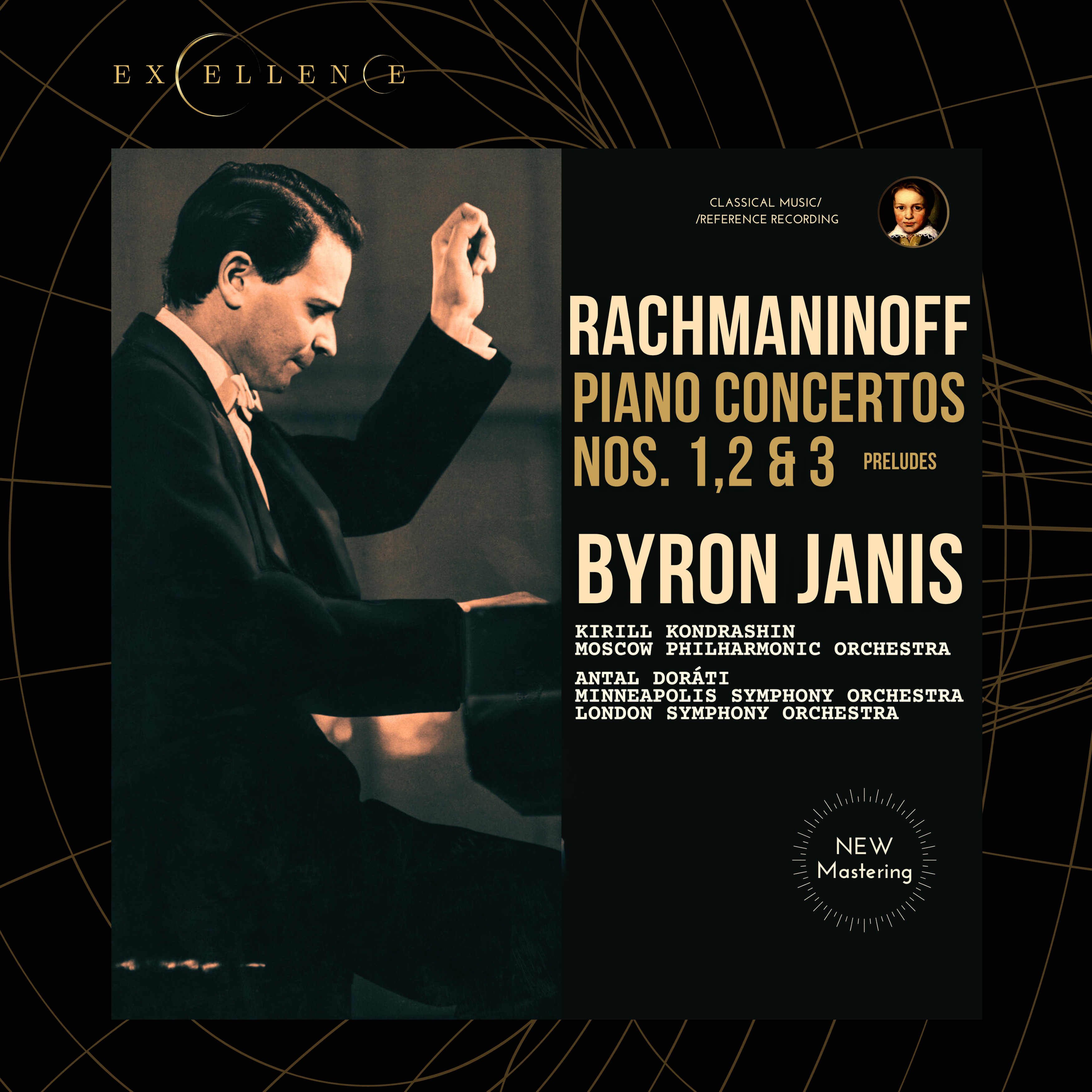 Rachmaninoff: Piano Concertos Nos. 1,2 & 3 by Byron Janis (2025 Remastered, Moscow, London & Minneapolis 1960-1962) - CMRR Music Publishing