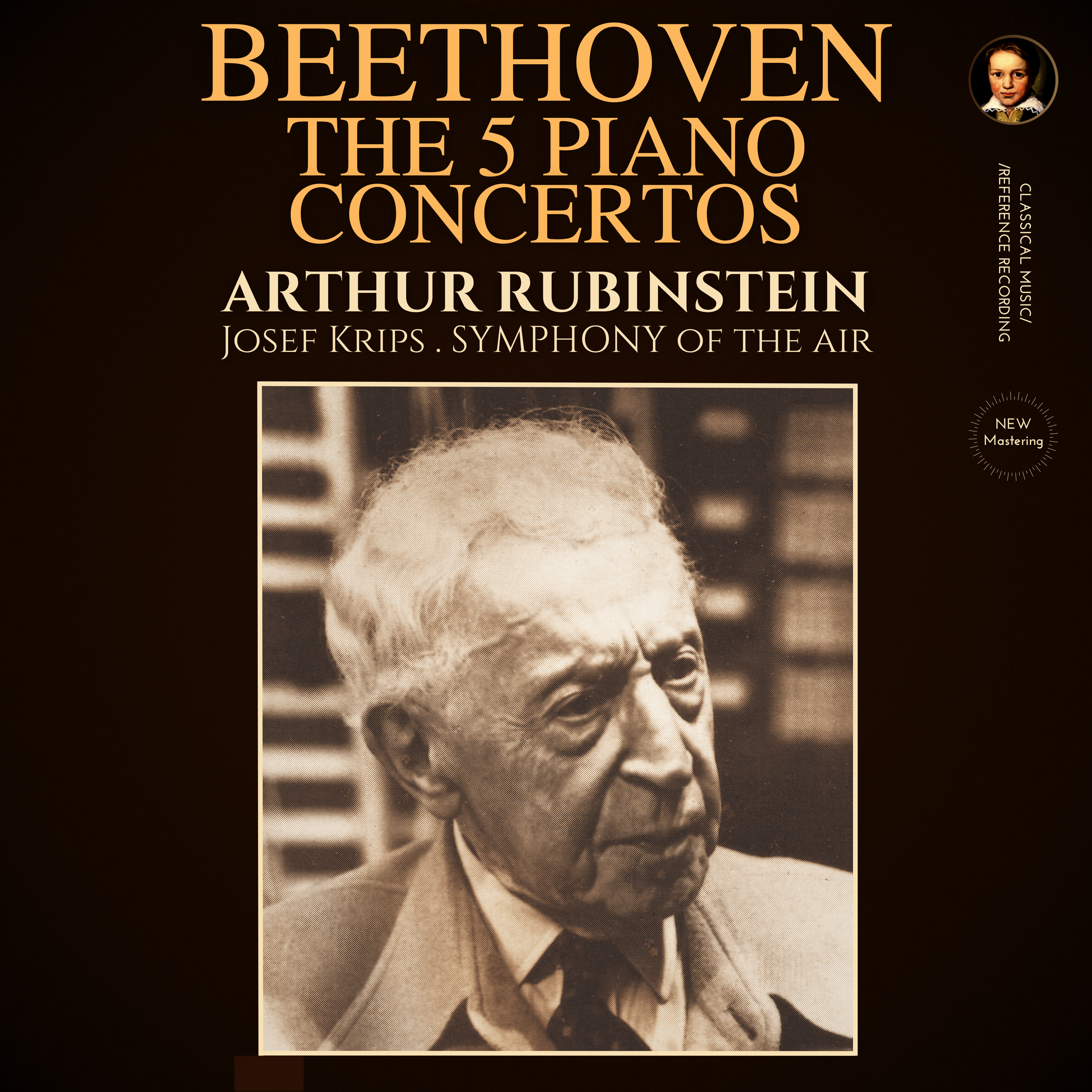 Beethoven: The 5 Piano Concertos by Arthur Rubinstein (2024 Remastered, New York 1956) - CMRR Music Publishing