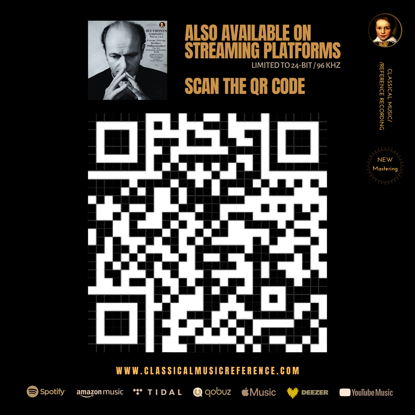 Beethoven: Symphonies Nos. 9,7,5,3 by Ferenc Fricsay (2022-25 Remastered, Berlin 1958-1962)