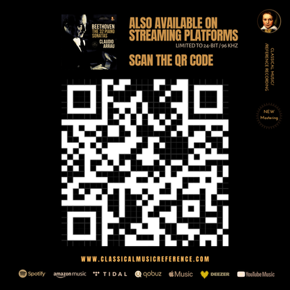 Beethoven: The 32 Piano Sonatas by Claudio Arrau (2026 Remastered, Amsterdam 1962-1966) - CMRR Music Publishing