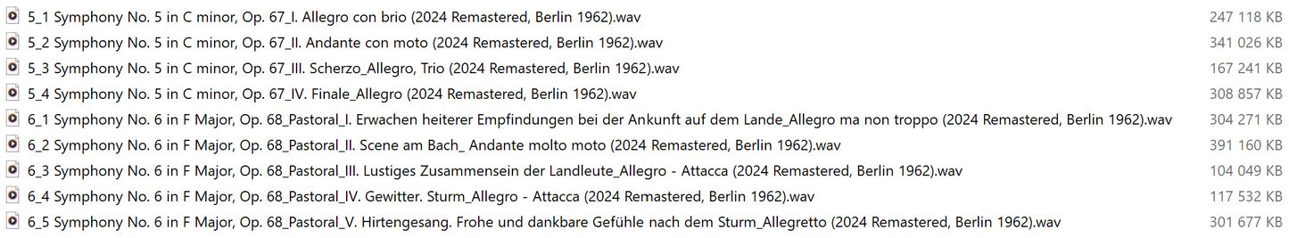 Beethoven_The 9 Symphonies by Herbert von Karajan (2024 Remastered, Berlin 1961-62)