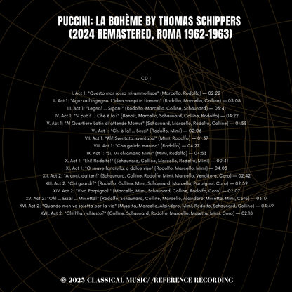 Puccini: La Bohème by Thomas Schippers (2024 Remastered, Roma 1962-1963)