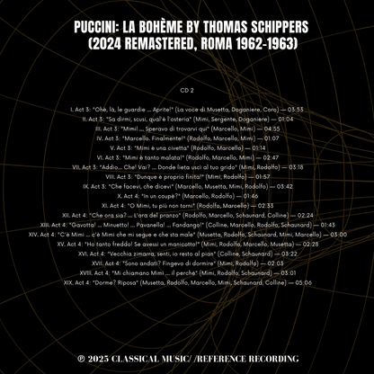 Puccini: La Bohème by Thomas Schippers (2024 Remastered, Roma 1962-1963)
