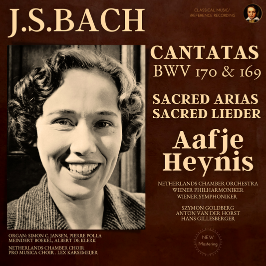 Bach: Cantatas, Sacred Arias, Sacred Lieder by Aafje Heynis (2022 Remastered, Netherlands 1960-63)