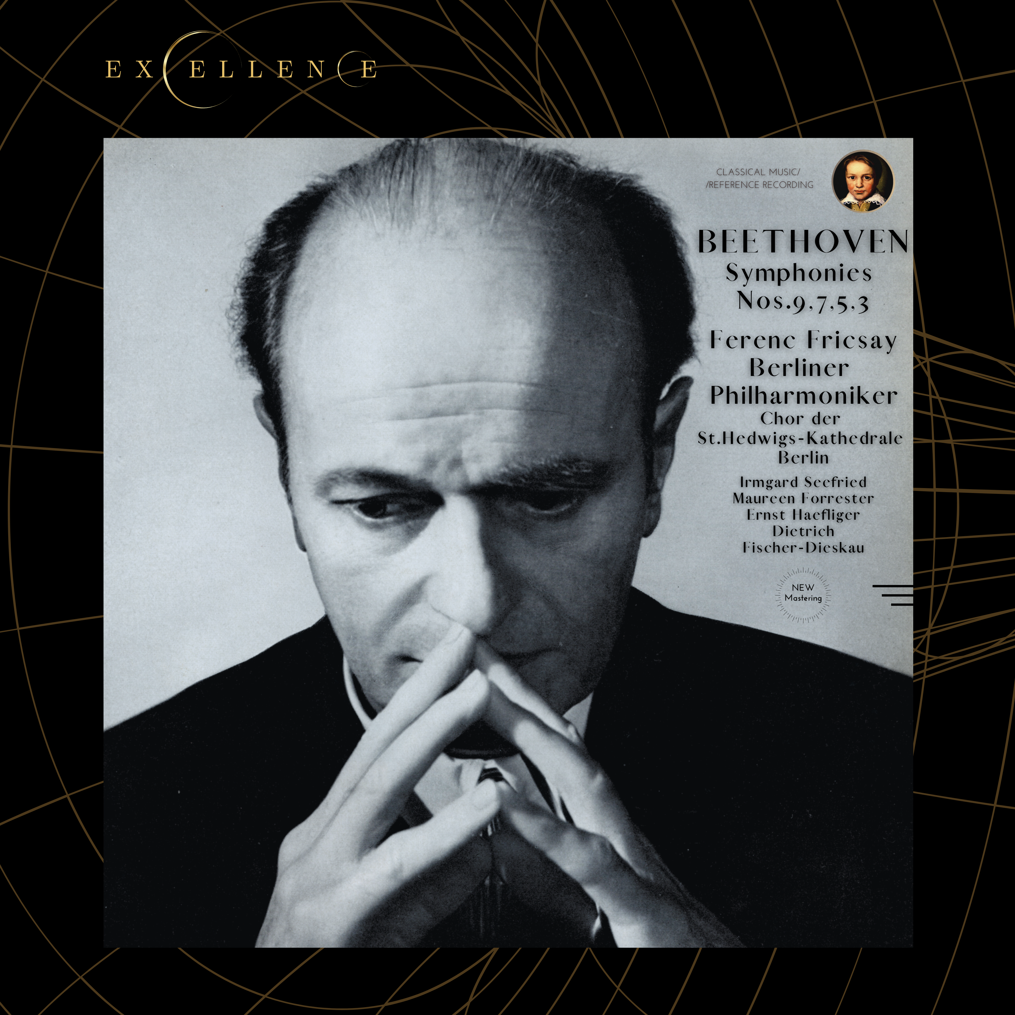 Beethoven: Symphonies Nos. 9,7,5,3 by Ferenc Fricsay (2022-25 Remastered, Berlin 1958-1962) - CMRR Music Publishing