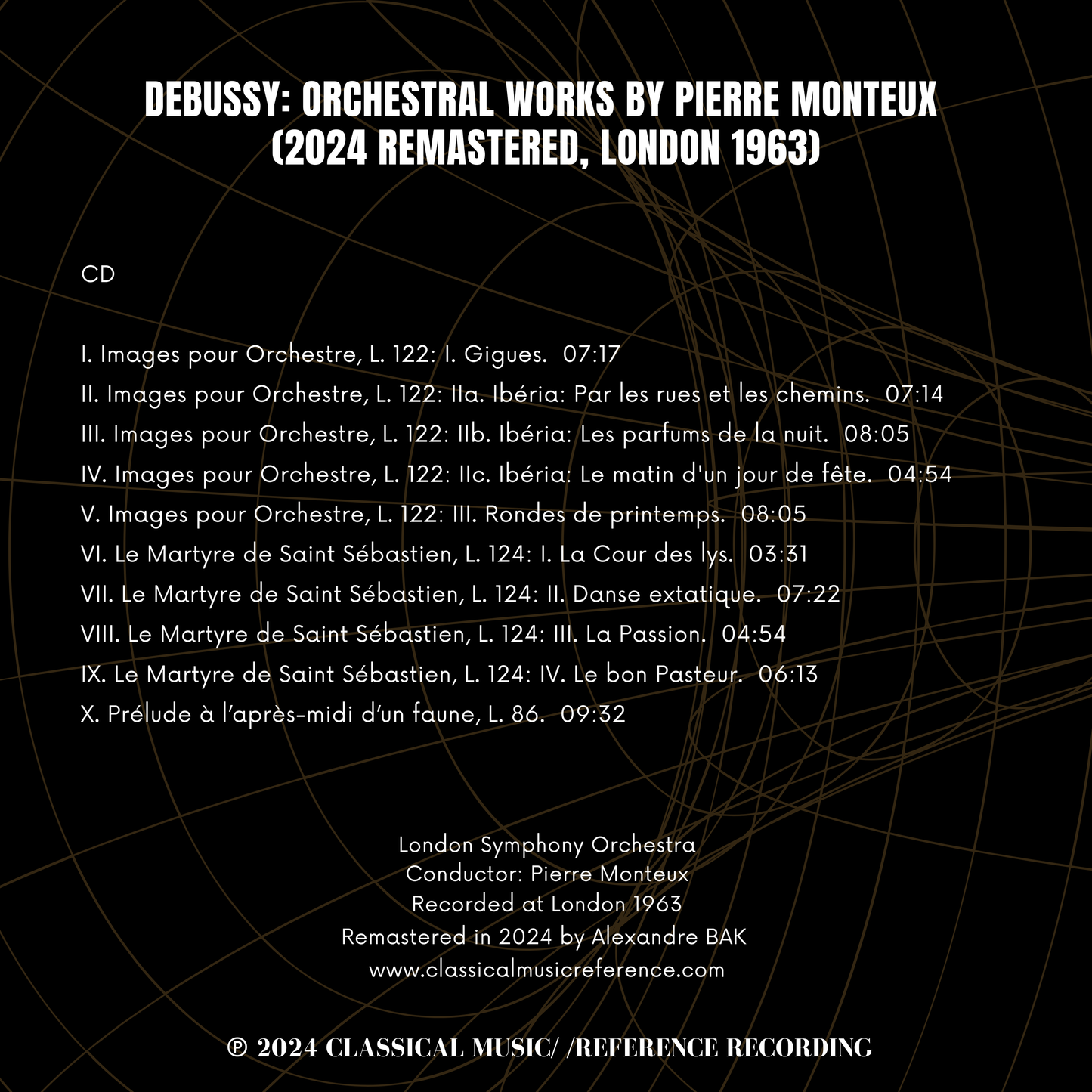 Debussy: Orchestral Works by Pierre Monteux (2024 Remastered, London 1963)