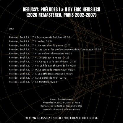 Debussy: Préludes I & II by Éric Heidsieck (2026 Remastered, Paris 2002-2007)