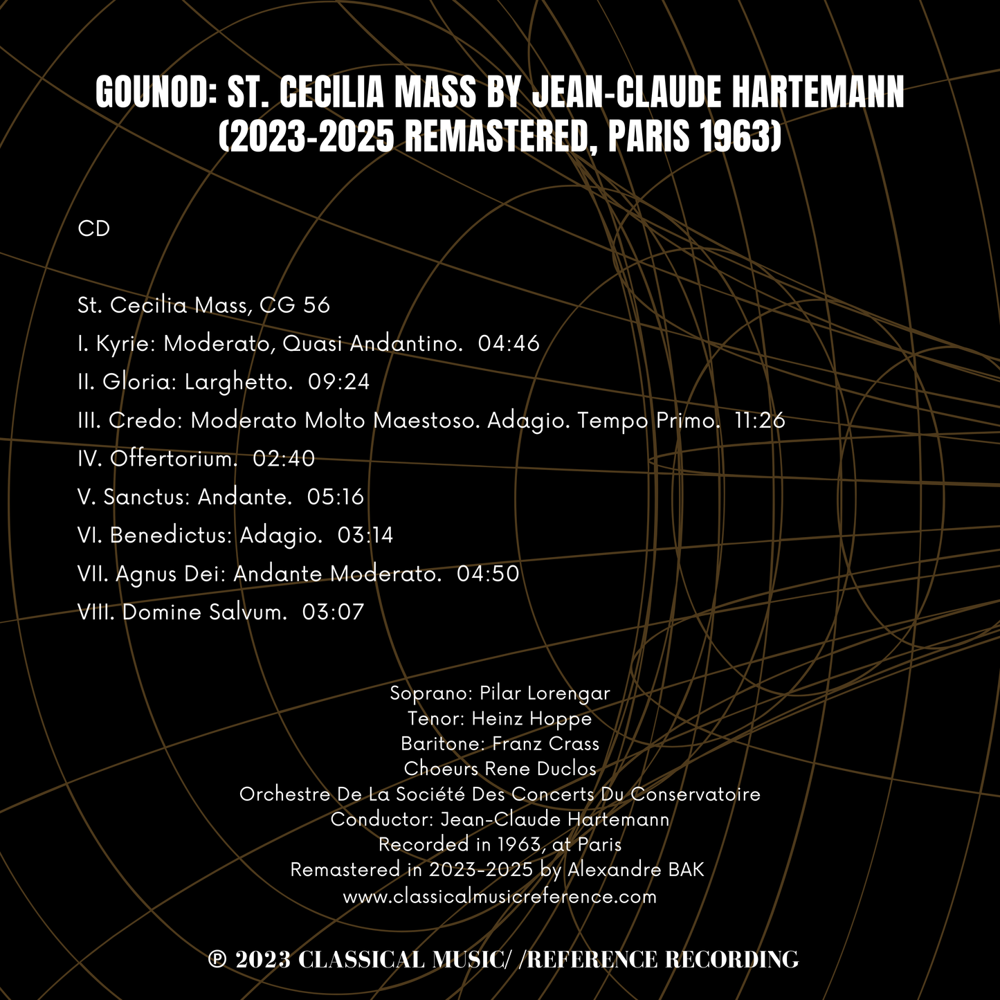 Gounod: St. Cecilia Mass by Jean-Claude Hartemann (2023-25 Remastered, Paris 1963)