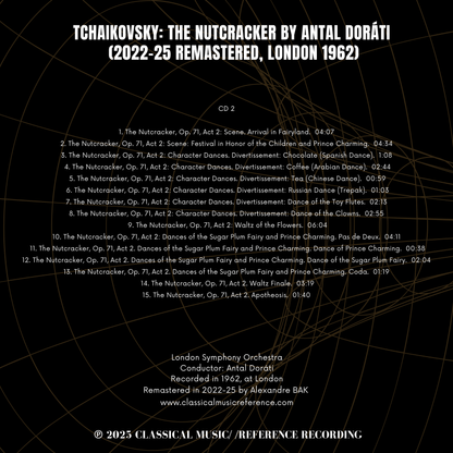 Tchaikovsky: The Nutcracker by Antal Doráti (2022-25 Remastered, London 1962)