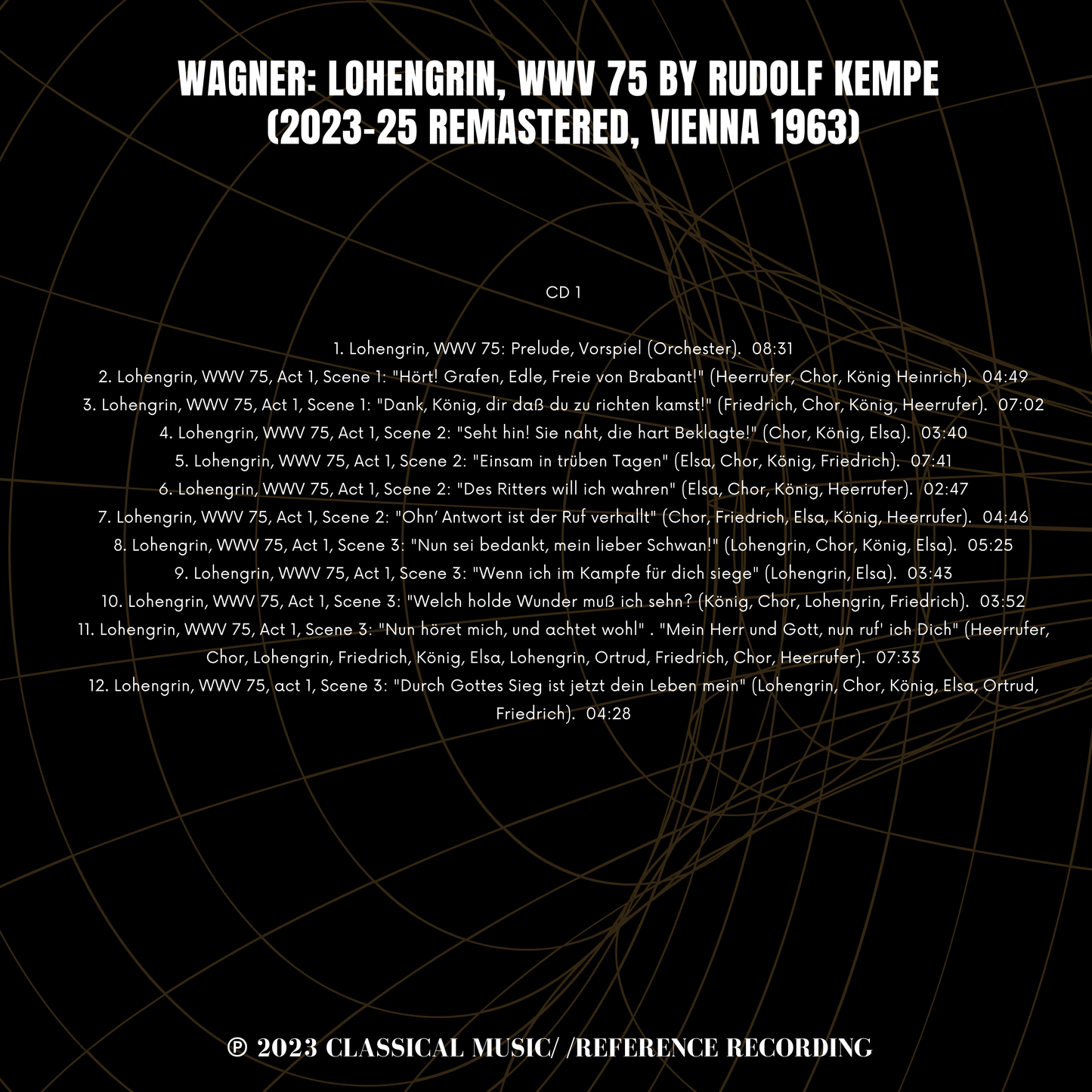 Wagner: Lohengrin, WWV 75 by Rudolf Kempe (2023-25 Remastered, Vienna 1963)