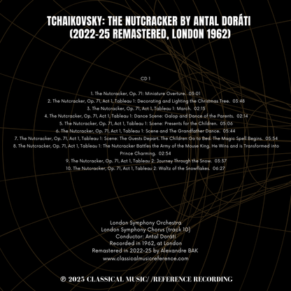 Tchaikovsky: The Nutcracker by Antal Doráti (2022-25 Remastered, London 1962)