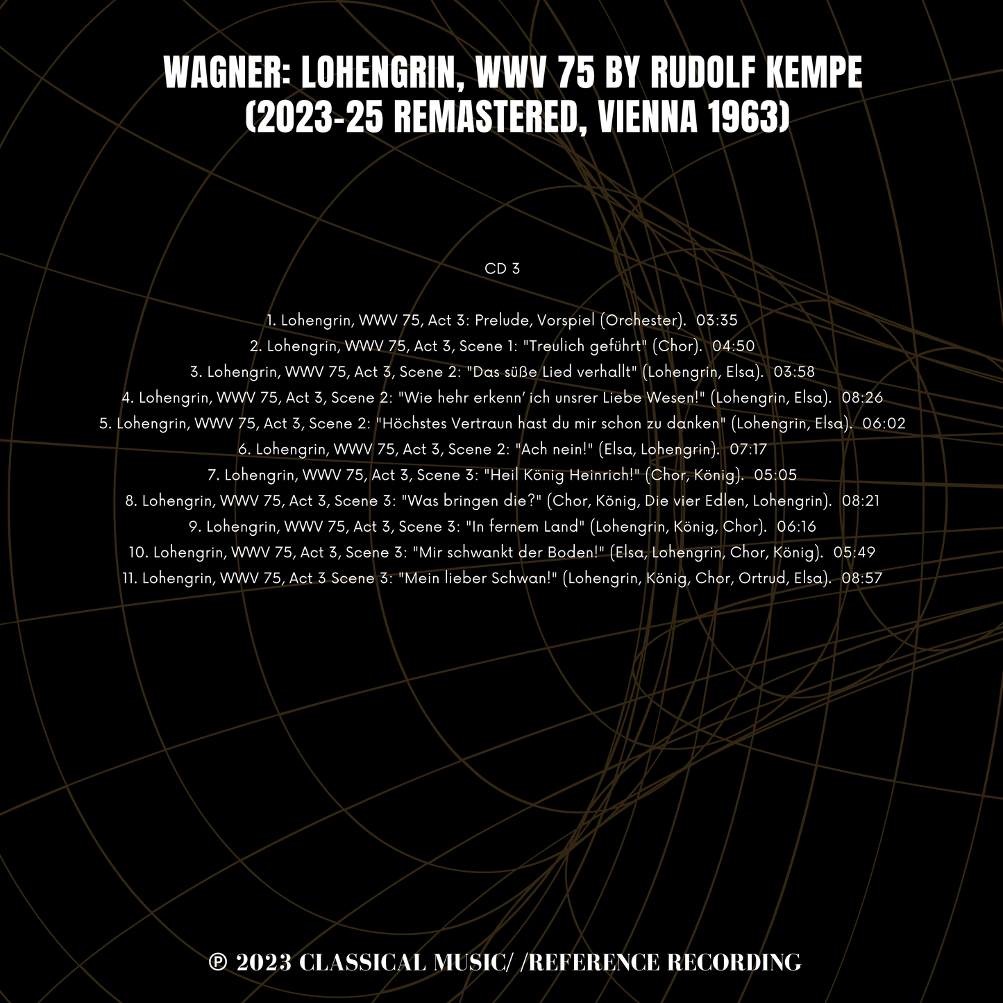 Wagner: Lohengrin, WWV 75 by Rudolf Kempe (2023-25 Remastered, Vienna 1963)