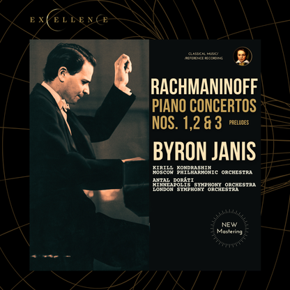 Rachmaninoff: Piano Concertos Nos. 1,2 & 3 by Byron Janis (2025 Remastered, Moscow, London & Minneapolis 1960-1962) - CMRR Music Publishing