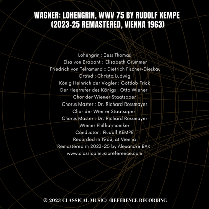Wagner: Lohengrin, WWV 75 by Rudolf Kempe (2023-25 Remastered, Vienna 1963)
