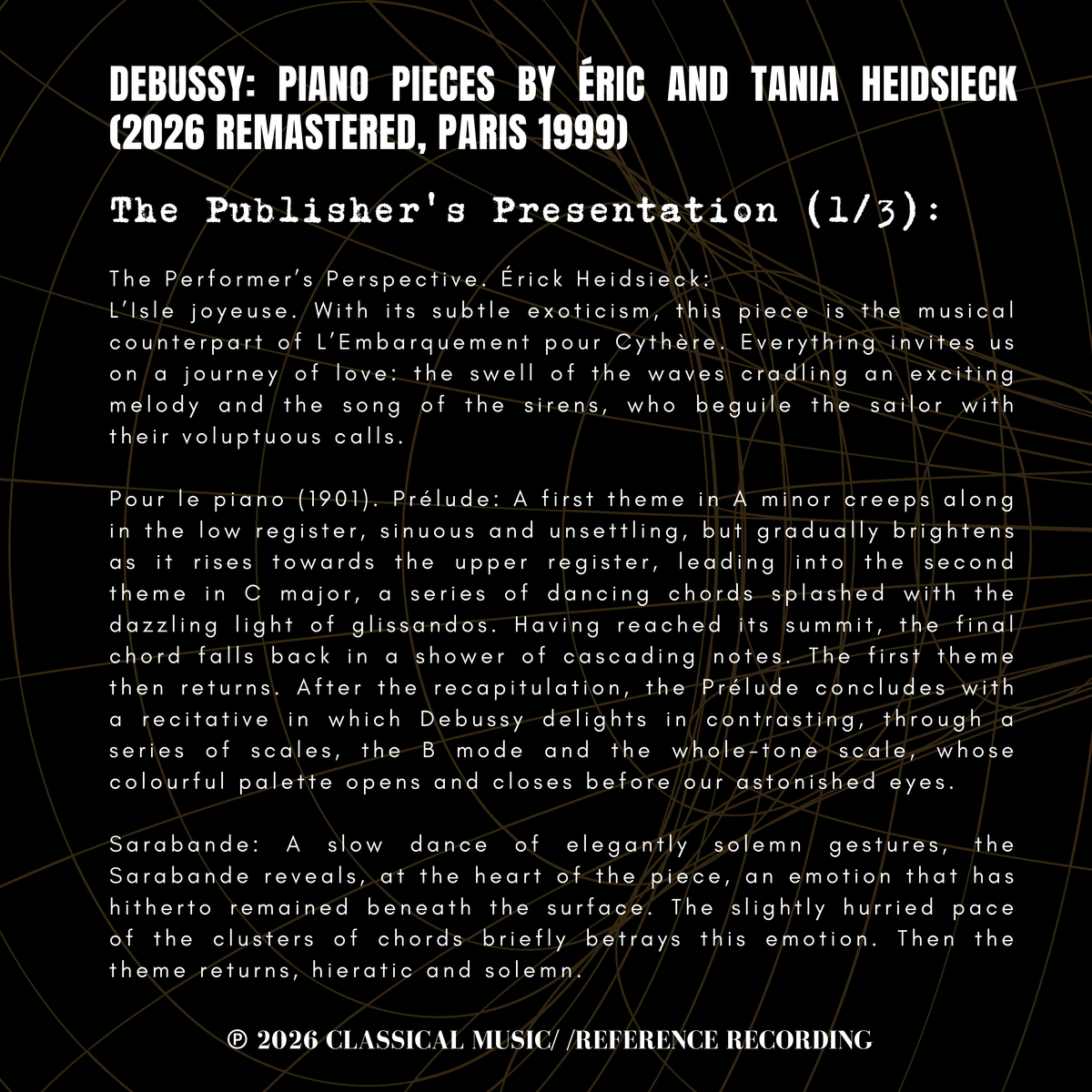 Debussy: Piano Pieces by Éric and Tania Heidsieck (2026 Remastered, Paris 1999)