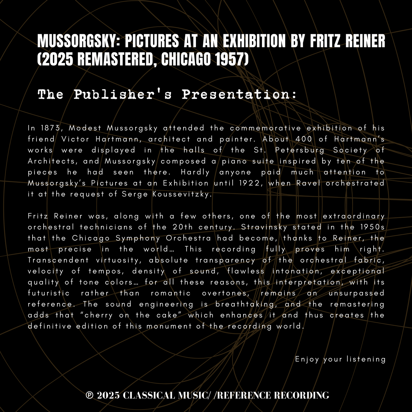 Mussorgsky: Pictures at an Exhibition by Fritz Reiner (2025 Remastered, Chicago 1957)