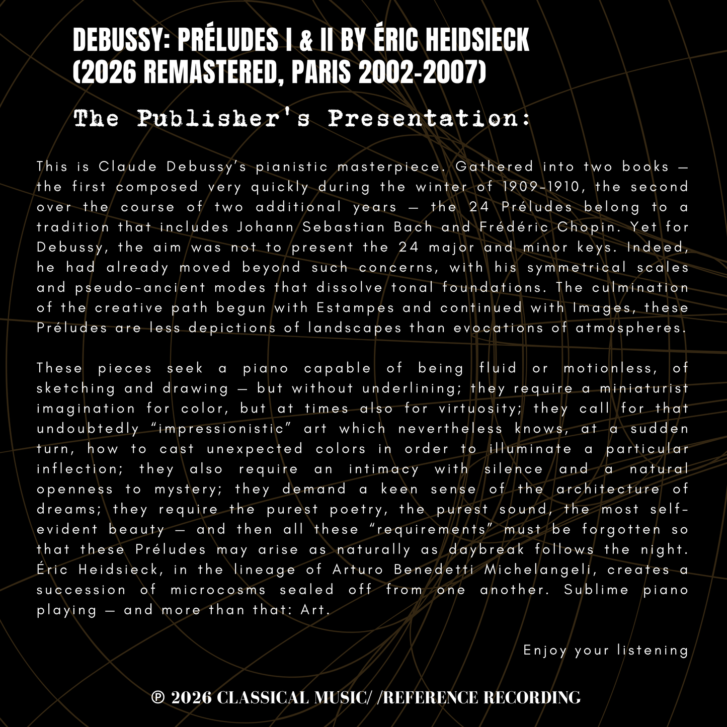 Debussy: Préludes I & II by Éric Heidsieck (2026 Remastered, Paris 2002-2007)