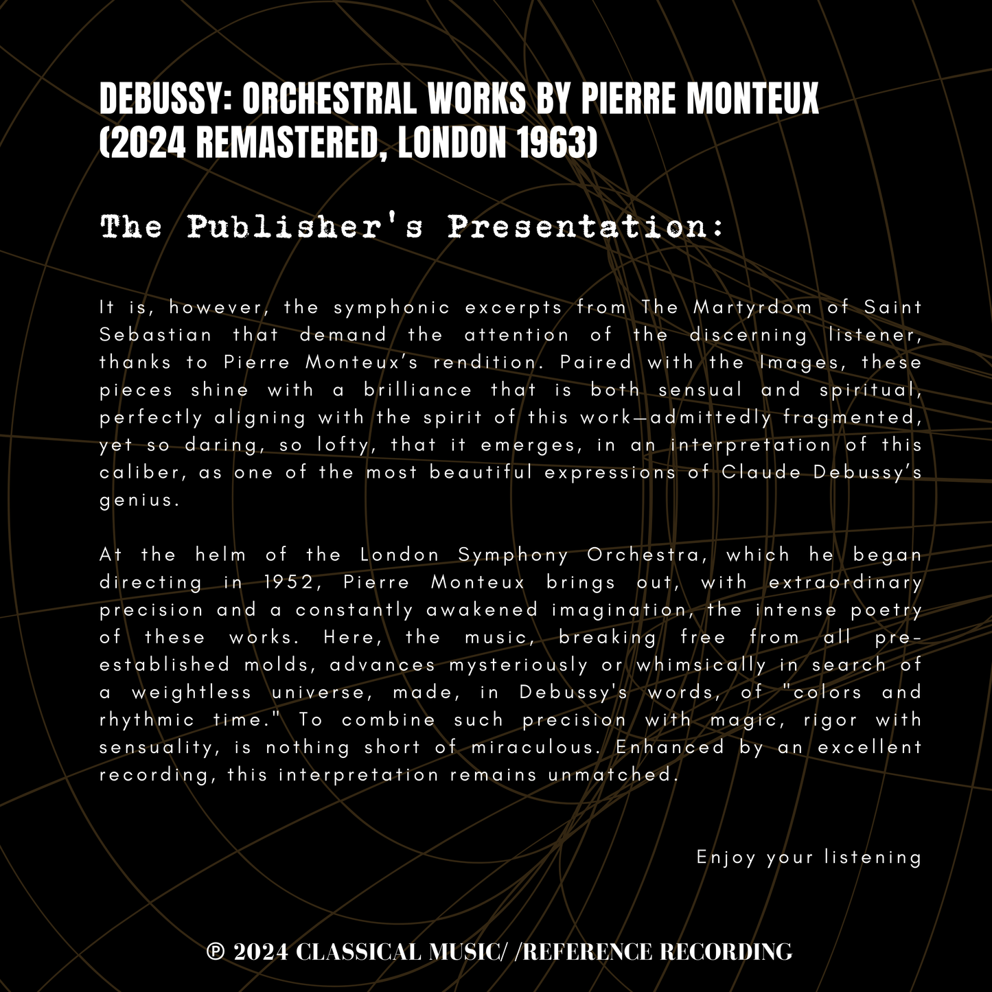 Debussy: Orchestral Works by Pierre Monteux (2024 Remastered, London 1963)