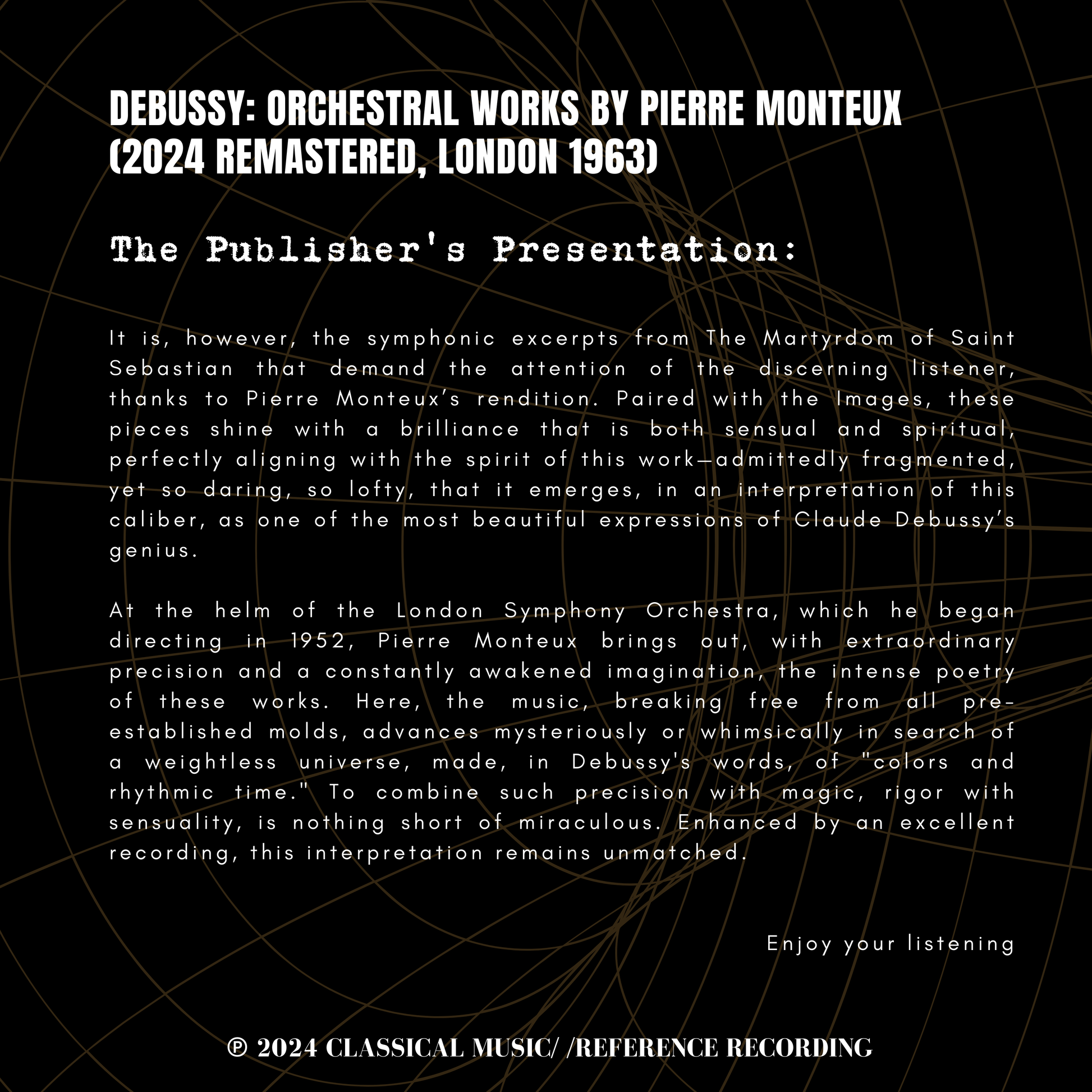 Debussy: Orchestral Works By Pierre Monteux – CMRR Music