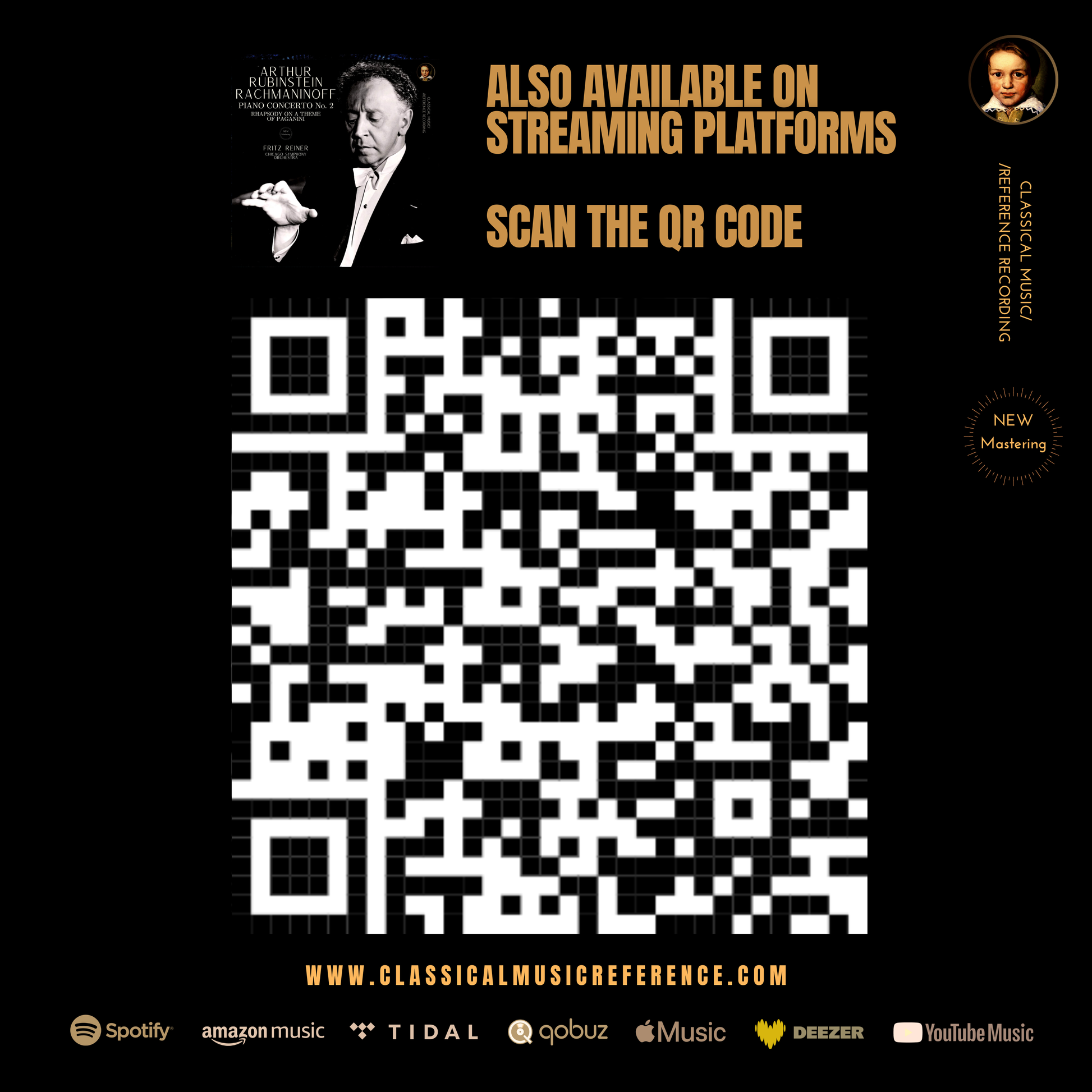 Rachmaninoff by Rubinstein: Piano Concerto No. 2, Rhapsody on a theme of Paganini (2021 Remastered, Chicago 1956) - CMRR Music Publishing