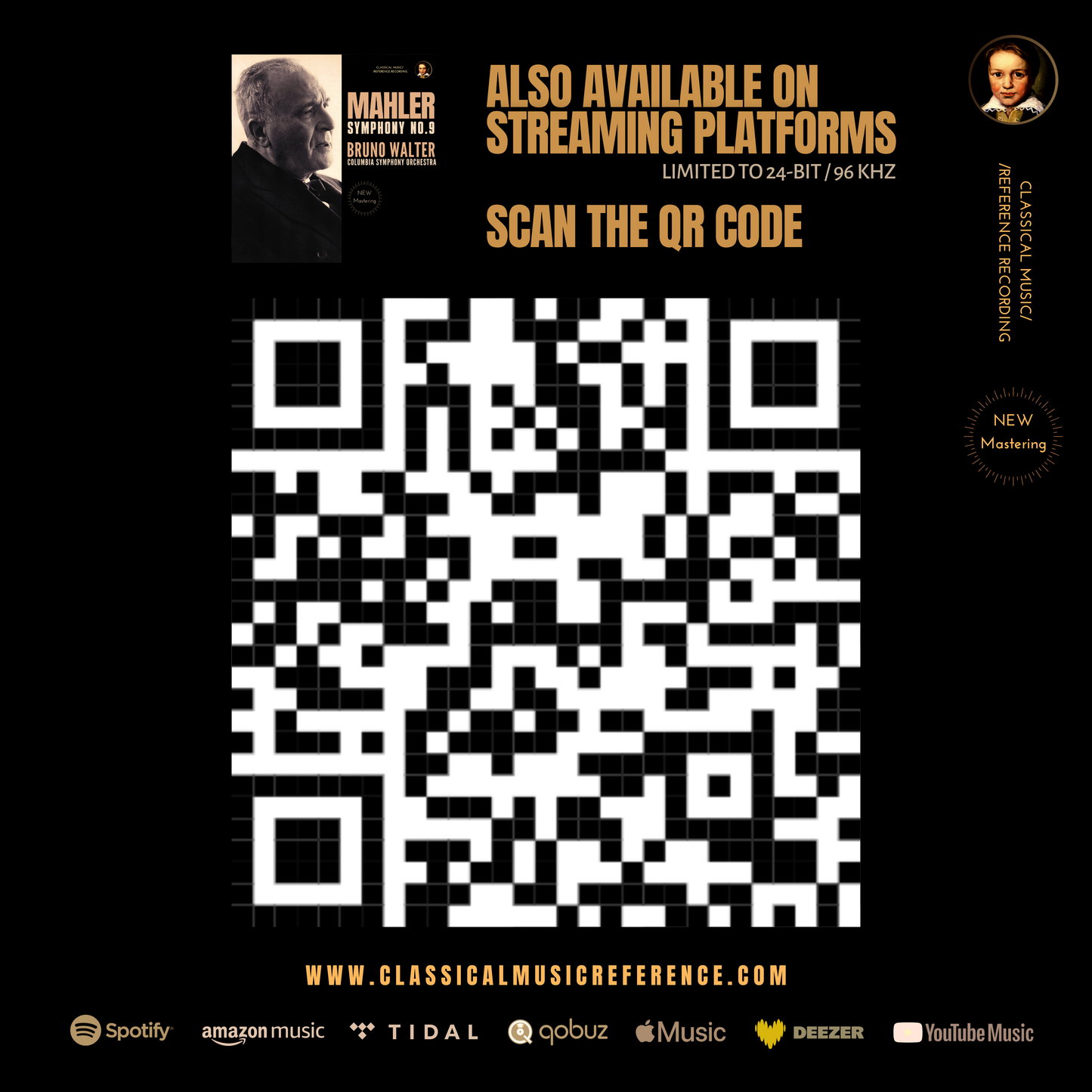 Mahler: Symphony No. 9 by Bruno Walter (2024 Remastered, Hollywood 1961) - CMRR Music Publishing