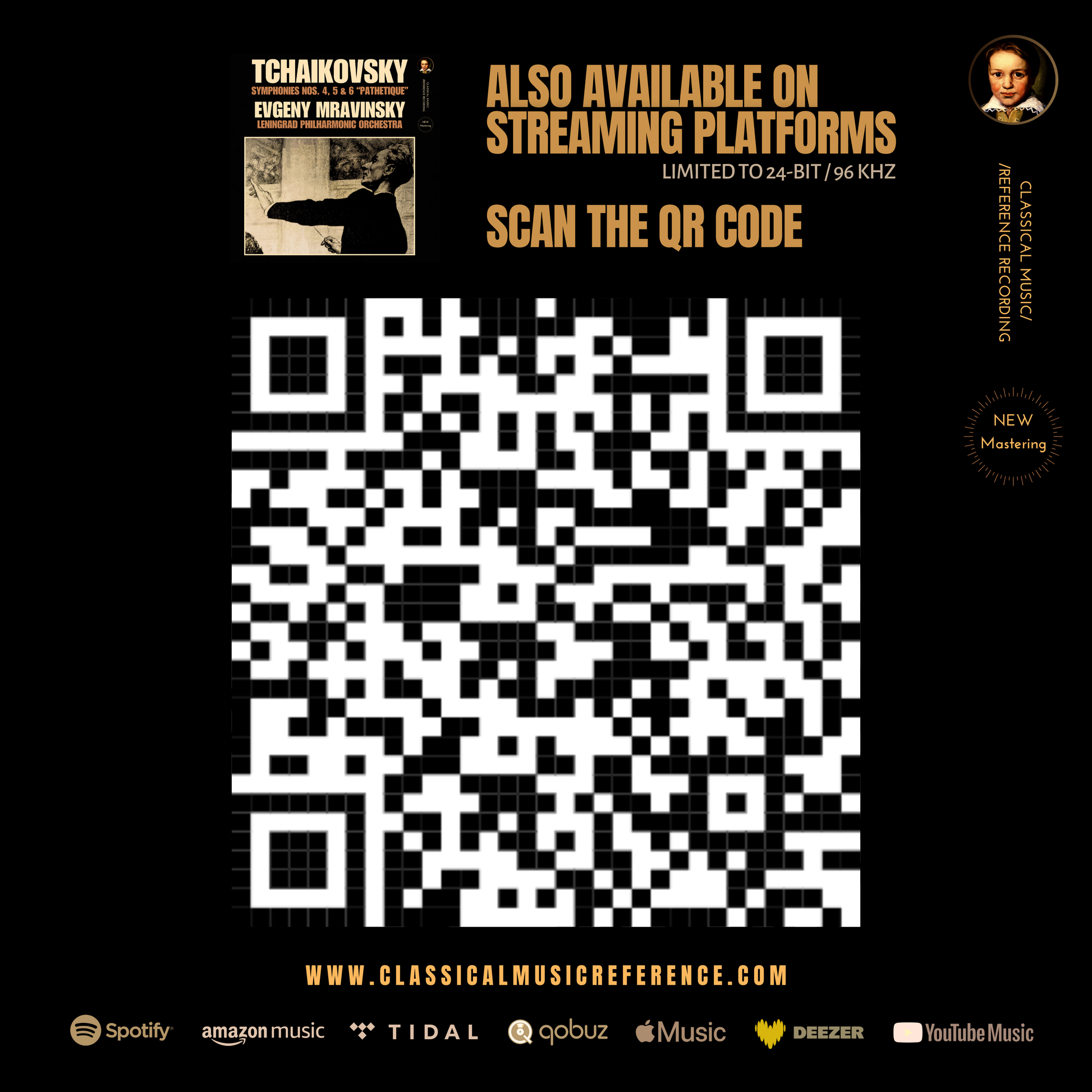 Tchaikovsky: Symphonies Nos. 4, 5 and 6 Pathetique by Evgeny Mravinsky (2024 Remastered, London 1960) - CMRR Music Publishing